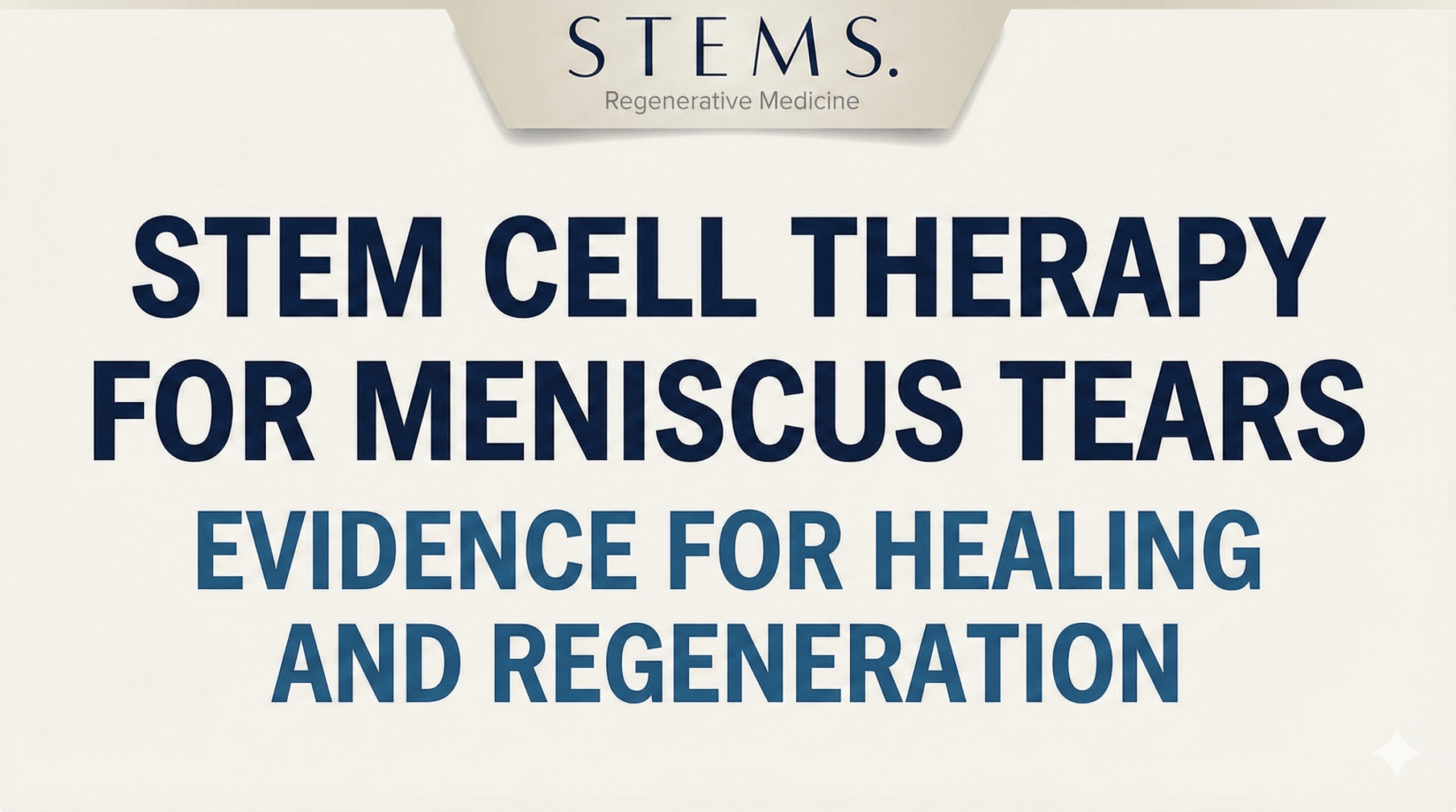 stem cells for meniscus tear