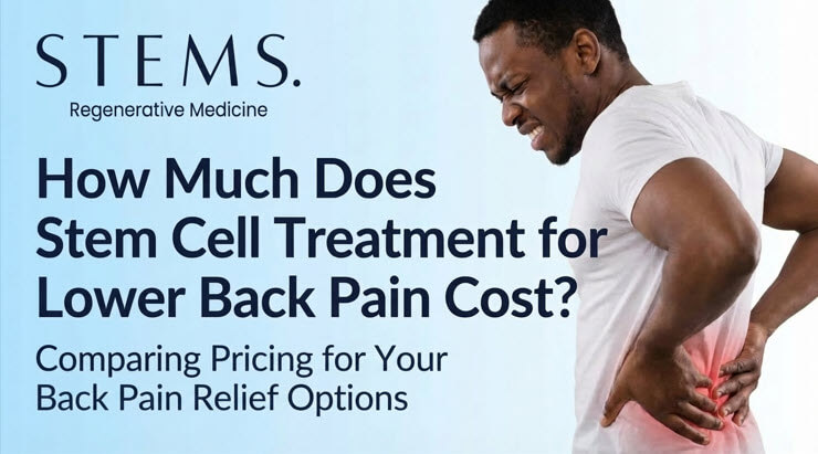 Stel cell lower back pain costs blog title card